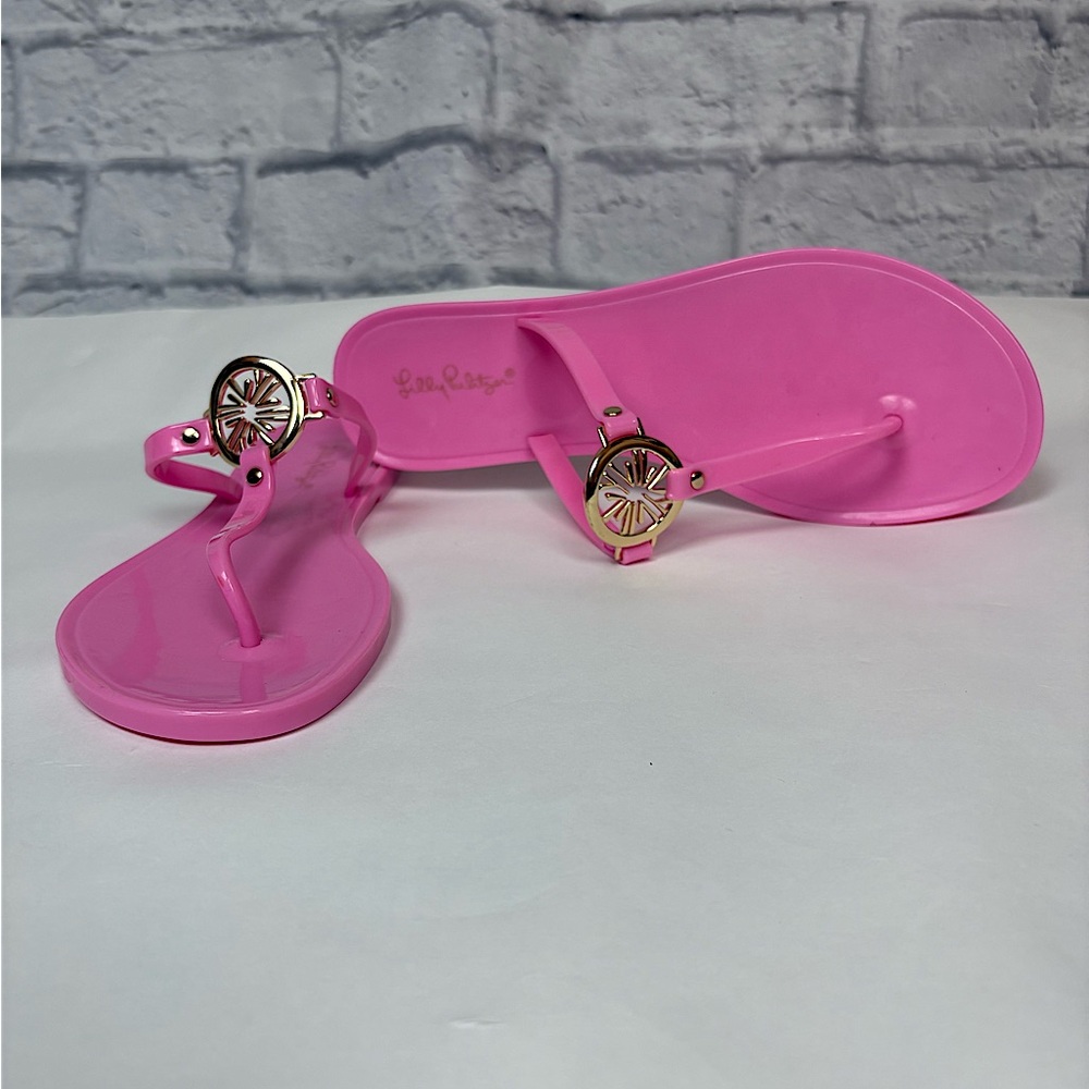 New Lilly Pulitzer Pink Sandals - Size 8